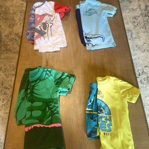 Colorful Graphic Pajamas Set 4 pairs size 5
